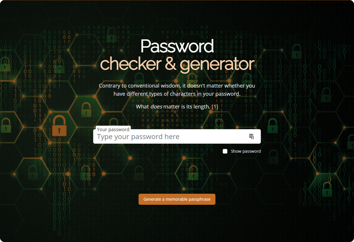 Password checker and generator